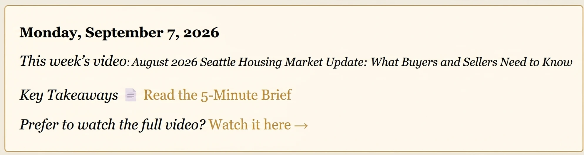 Real estate content example